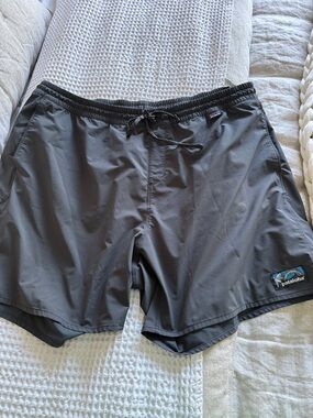 Patagonia Men's Charcoal Gray Swim Trunks
